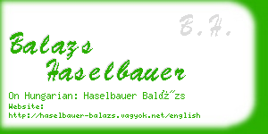 balazs haselbauer business card